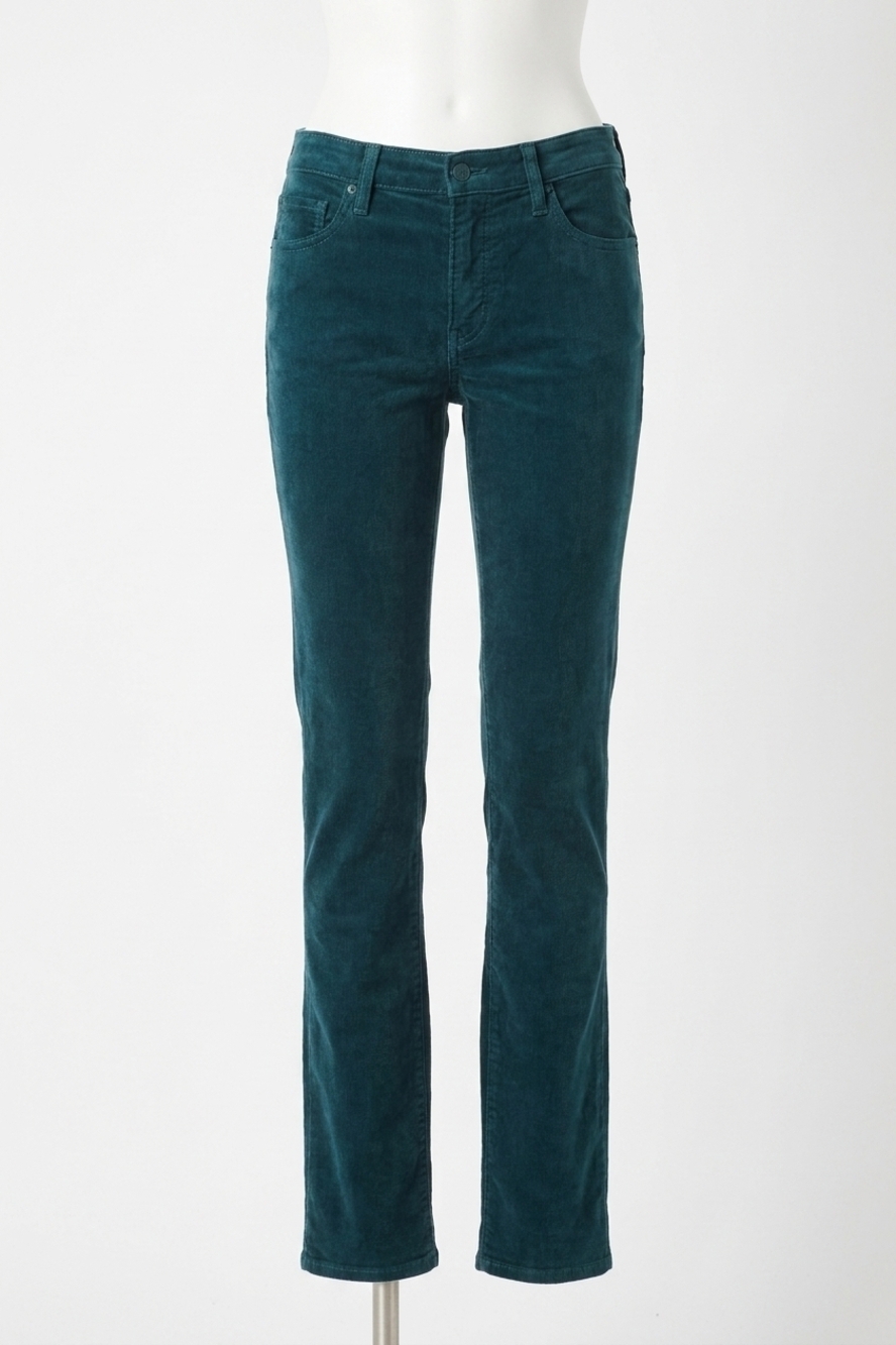 NEW AG JEANS mari hi rise straight velvet jeans in deep lagoon